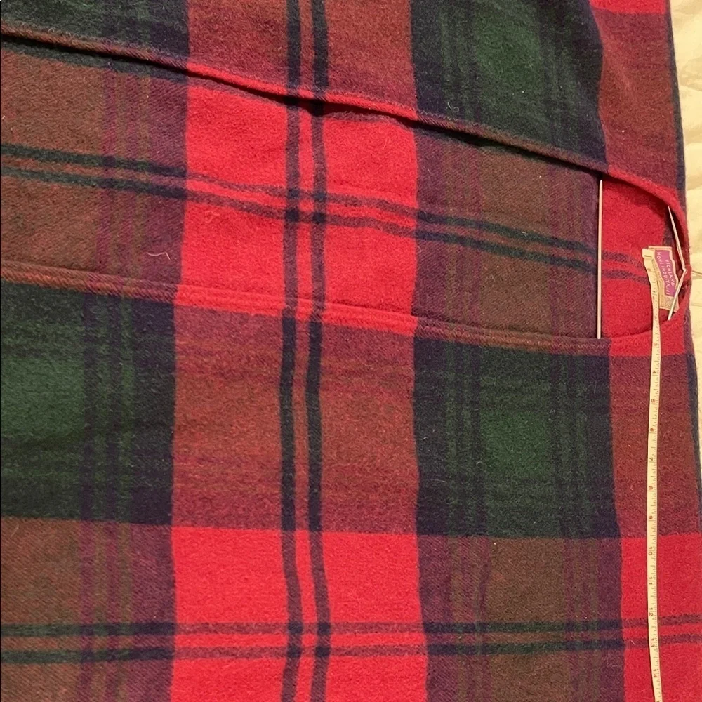 Highland Home Industries Red and Blue Wool Wrap